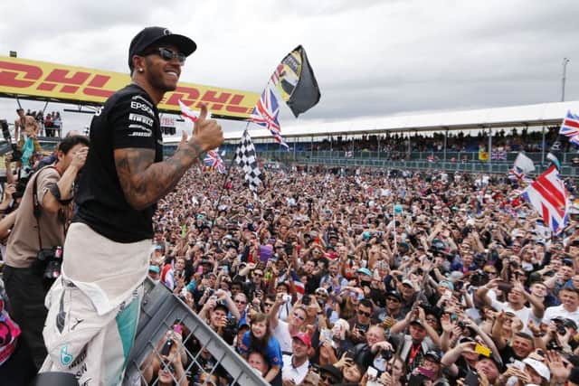 Lewis Hamilton claimed pole position for today's British Grand Prix at Silverstone
