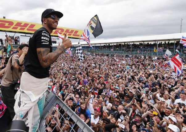 Lewis Hamilton claimed pole position for today's British Grand Prix at Silverstone