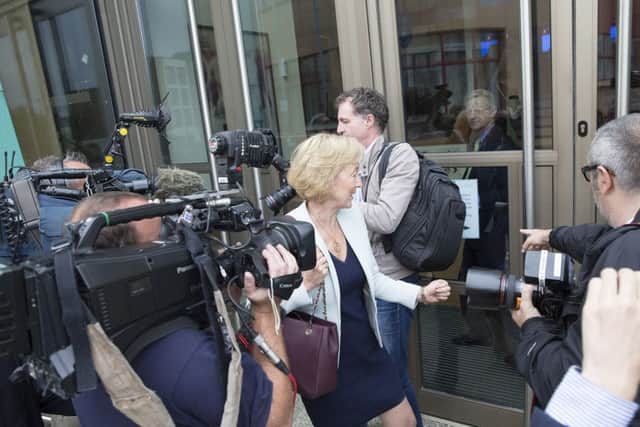 Boris Johnson and Andrea Leadsom at the Derngate NNL-160707-190159009