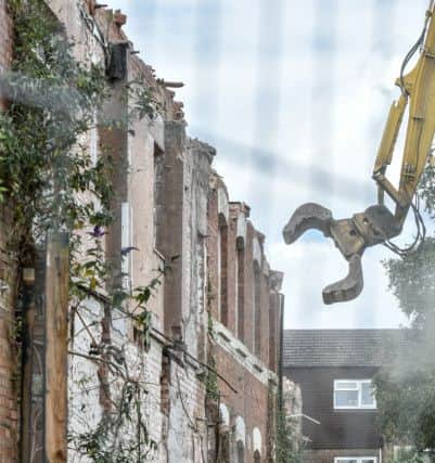 The St Edmund's Hospital site in Northampton is now being demolished