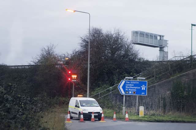 Police took photos of drivers photographing a serious crash on the soutbound of the M1