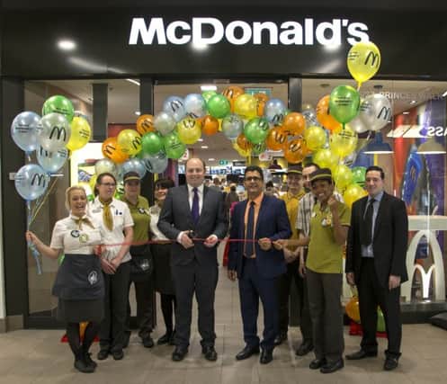 The new-look McDonald's in the Grosvenor Centre, Northampton