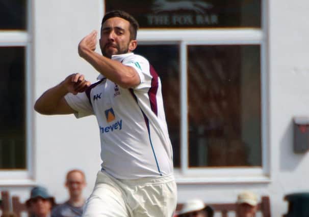 Ben Sanderson took an early wicket on day three but it was all downhill from there for Northants (picture: Peter Short)