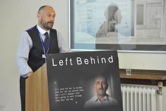 Detective Andy Blaize at the launch of a new video aimed at reducing the amount of people travelling to Syria