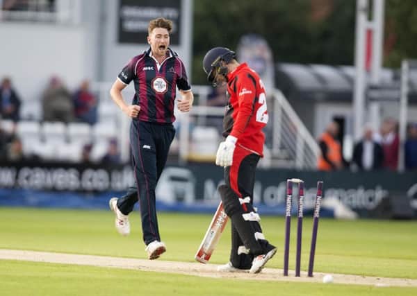 Richard Gleeson helped the Steelbacks to secure a fine win against Durham in the T20 competition last month (picture: Kirsty Edmonds)