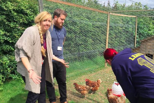 Staff at Kings Heath Primary School believe two chickens have been stolen from the coup earlier this week.