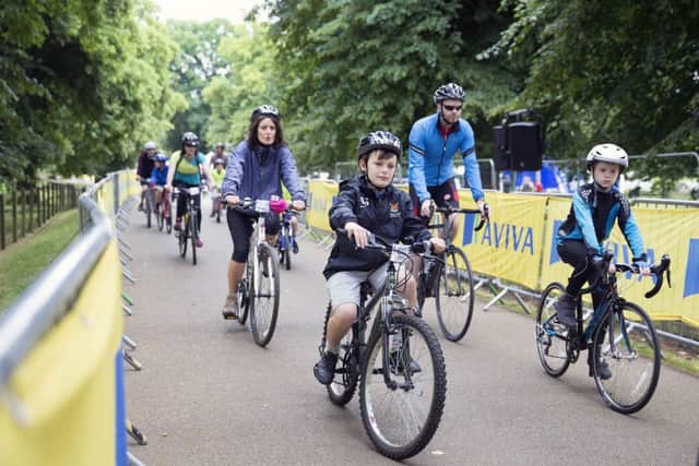 Delapre Abbey, Northampton Tour ride Northamptonshire to celebrate Women's Tour.
Start of the fun ride NNL-160717-142702009