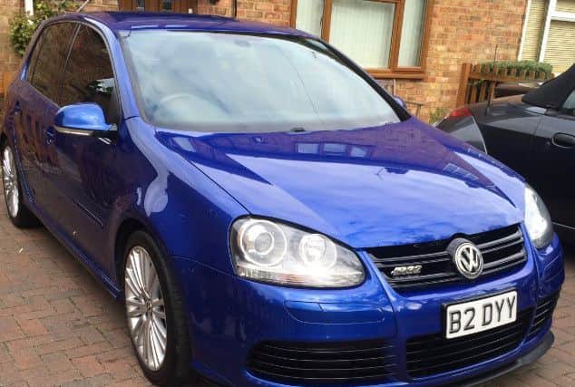 Thieves stole a blue VW Golf from an address in Moulton