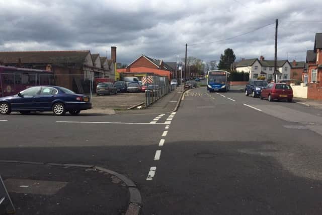 The junction of Vicarage Rd with Baring Rd, looking up toward Lewis Rd.