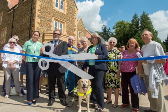 Wardington Court opened by the Mayor of Northampton Cllr Christopher Malpas with Pippa McWilliams and Virginia Jones