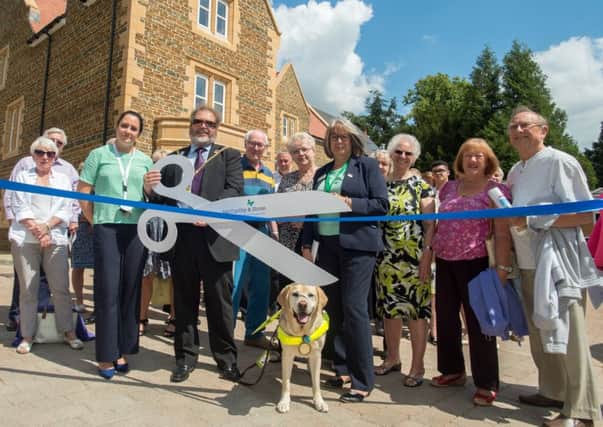 Wardington Court opened by the Mayor of Northampton Cllr Christopher Malpas with Pippa McWilliams and Virginia Jones