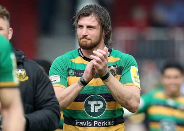 Tom Wood has extended his stay at Franklin's Gardens (picture: Sharon Lucey)