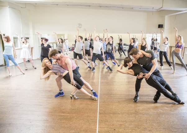 Thoroughly Modern Millie in rehearsals