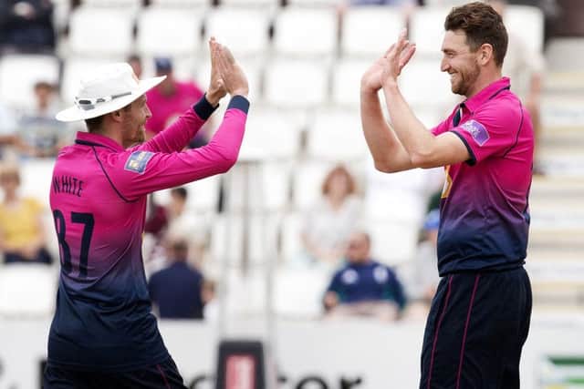Richard Gleeson grabbed four wickets for Northants (pictures: Kirsty Edmonds)