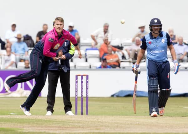 Josh Cobb bowled and batted well for the Steelbacks (picture: Kirsty Edmonds)