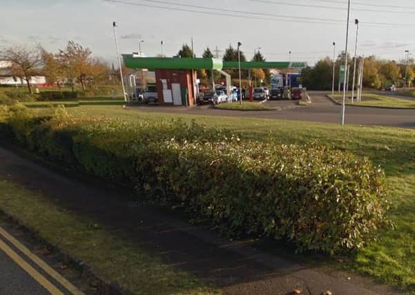 The incident took place close to the Asda petrol station.