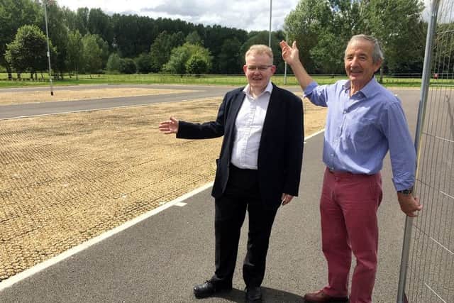Left to right - Cllr Ian McCord, SNC Leader and Cllr Roger Clarke, portfolio holder for planning and environment.