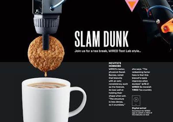 A Northampton company has provided one of its advanced robotic arms for a scientific study that has delivered the answer to a long-standing question - whats the best biscuit for dunking?