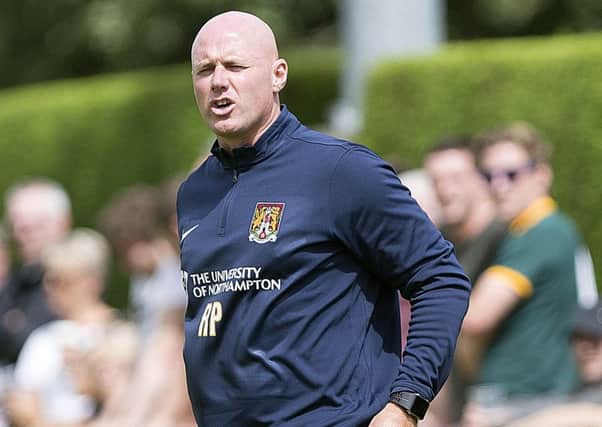 STILL LOOKING - Cobblers boss Rob Page is keen to add another striker to his squad