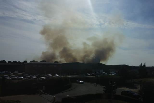 Mike Campbell sent in this picture of the smoke