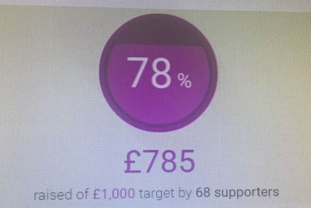 The JustGiving page has already raised £785