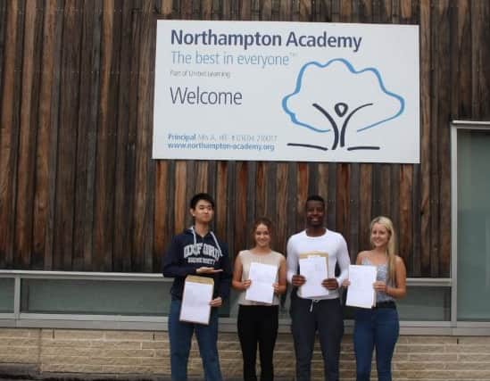 Students at Northampton Academy are celebrating their A-level results