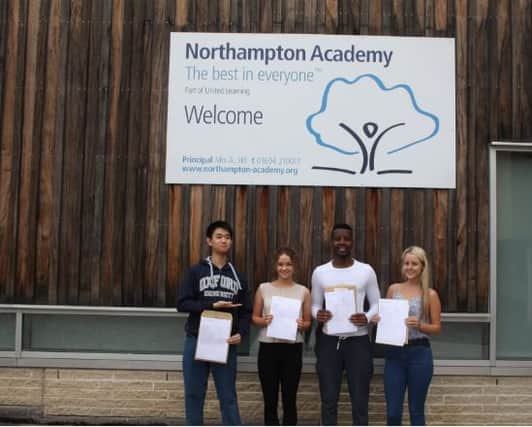 Students at Northampton Academy are celebrating their A-level results