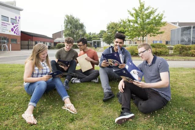 A Level Results - Abbeyfield School, Mereway, Northampton
L-R Gemma Haywood, Callum Biddulph, Ehsan Raza, Nathan Keating and Daniel Skevington NNL-160818-114202009