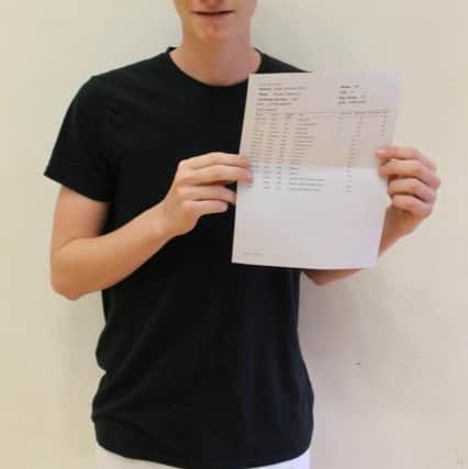 Reuben Cox, celebrating outstanding results and a place to read maths at Warwick University