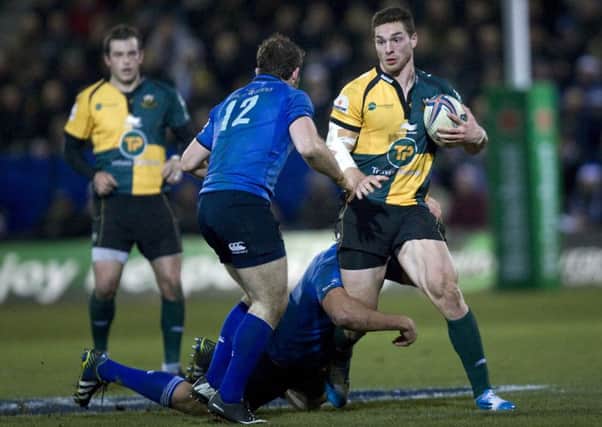 George North in action for Saints against Leinster in their European Cup clash at the Gardens in 2013