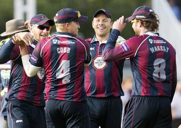 HAPPY CAMP - Northants Steelbacks skipper Alex Wakely (right) has let slip a few dressing room secrets ahead of Saturday's NatWest Blast T20 Finals Day (PIctures: Kirsty Edmonds)