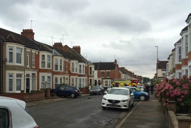 Emergency services at the scene