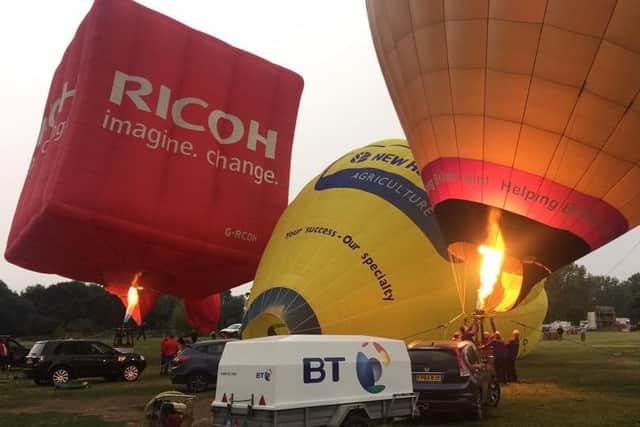 Wet and windy weather meant all flights had to be grounded at Northampton Balloon Festival this year. h2Uj2C4xnV2Z8aCQyucz