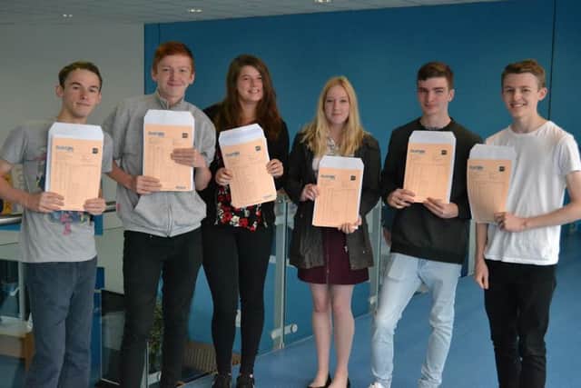 Students at The Duston School are celebrating their GCSE results