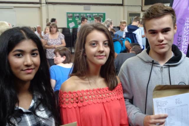 Jeffly Jolly 3A* 3A 4B, Rhea Hogben 2A* 8A 2B, Byron Measures 5A 4B 2C