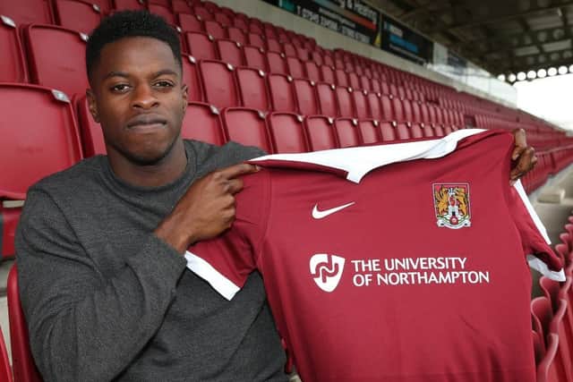 AIMING TO IMPRESS - Cobblers loan striker JJ Hooper (Picture: Pete Norton)