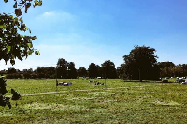 The campsite after the festival.