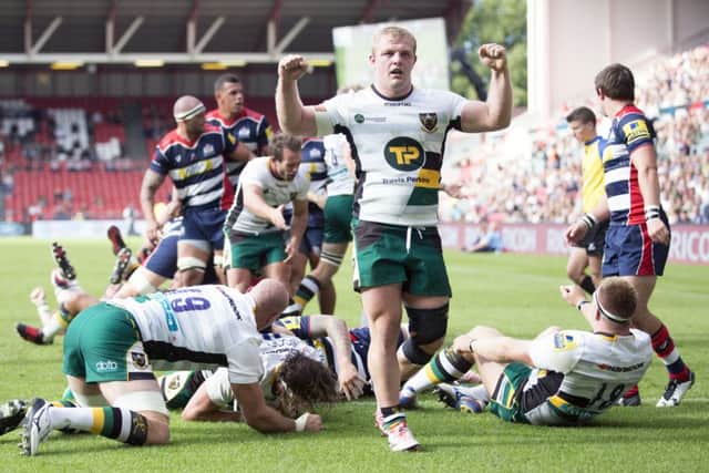 Mike Haywood scored Saints' bonus-point try (pictures: Kirsty Edmonds)