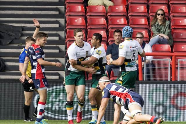 George North scored during the first half