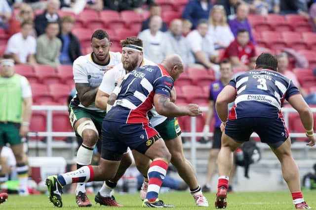Courtney Lawes and Kieran Brookes showed their power