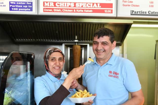 Sevat Gurbuz winner of Chippie of the Year. with wife Gumsum