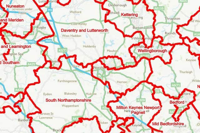 The proposals would see Daventry merge with parts of South Leicestershire.