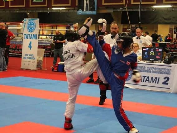 Asia in action in the Wako Junior World Kickboxing Championships in Dublin