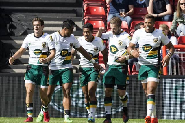 Saints' backs impressed during the first half at Bristol last Sunday (picture: Kirsty Edmonds)