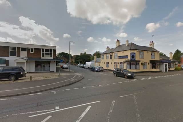 Harlestone Road at the junction of Quarry Road