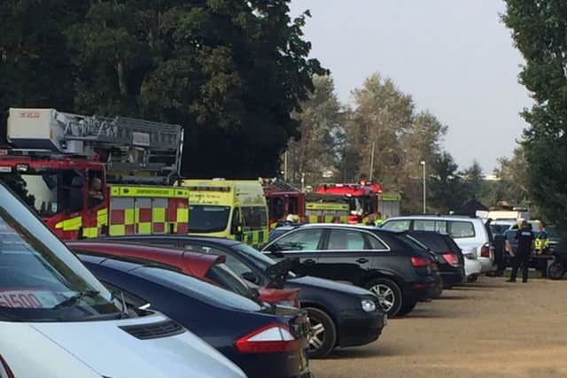Fire engines are currently attending Billing Aquadrome following an incident this afternoon. Submitted picture.