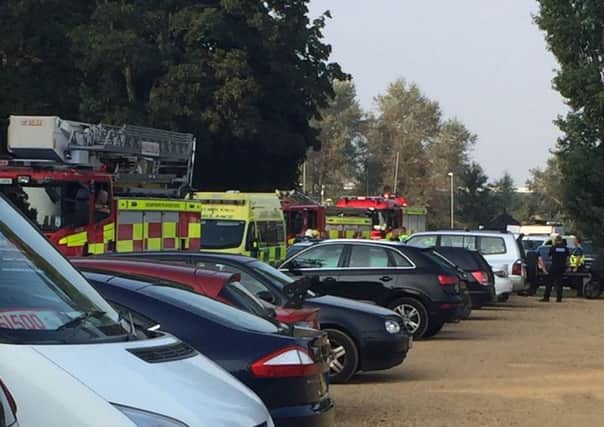 Fire engines are currently attending Billing Aquadrome following an incident this afternoon. Submitted picture.