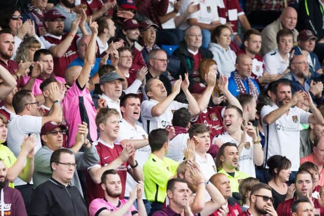 The travelling Cobblers fans were in good voice at Chesterfield