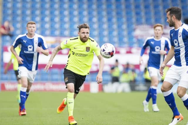 Paul Anderson in action at Chesterfield on Saturday (Picture: Kirsty Edmonds)