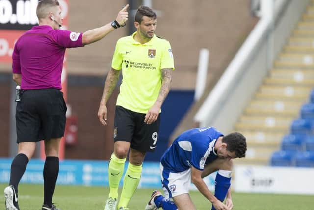 Marc Richards played the final 30 minutes of Saturday's 3-1 defeat at Chesterfield (Picture: Kirsty Edmonds)
